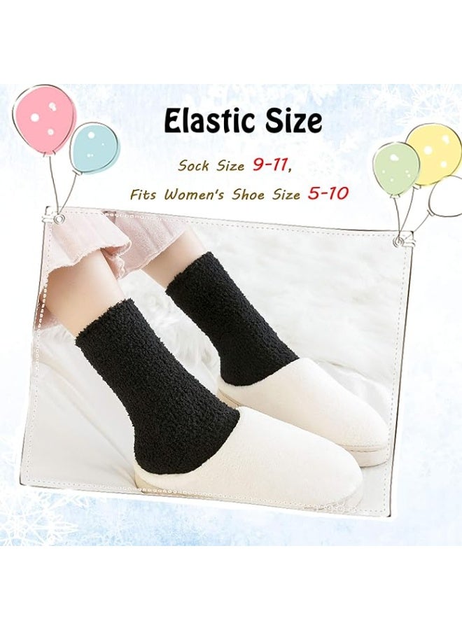 Super Soft Warm Fleece Lining Knit Non Slip Winter Socks - Image 4